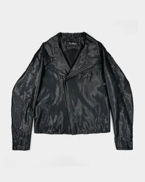 Mugler Shinny Black Zipped Jacket 2000's