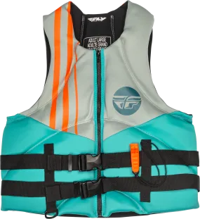 NEOPRENE FLOTATION VEST TEAL/GREY/ORANGE XL