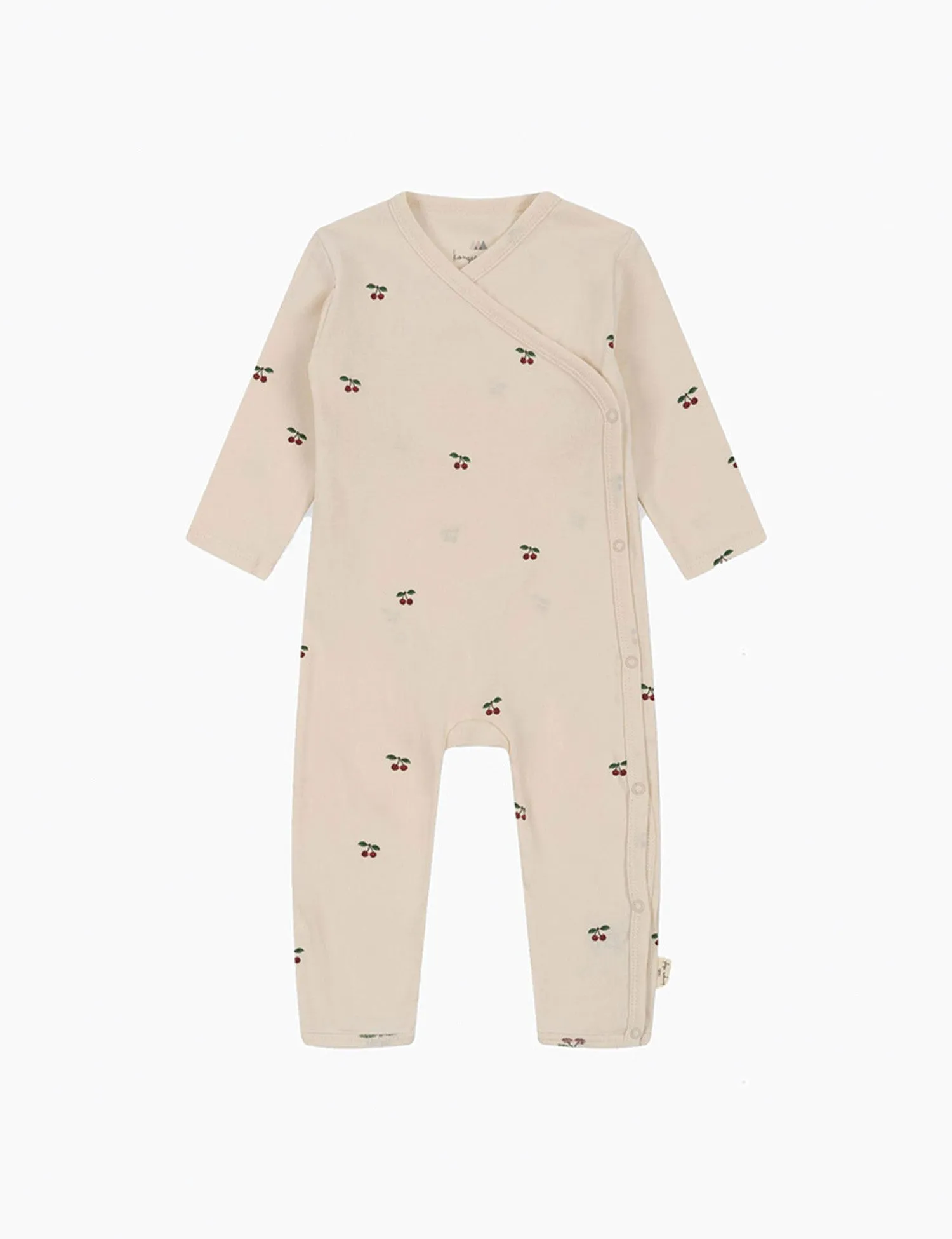 Newborn Kimono Onesie Romper in Cherry