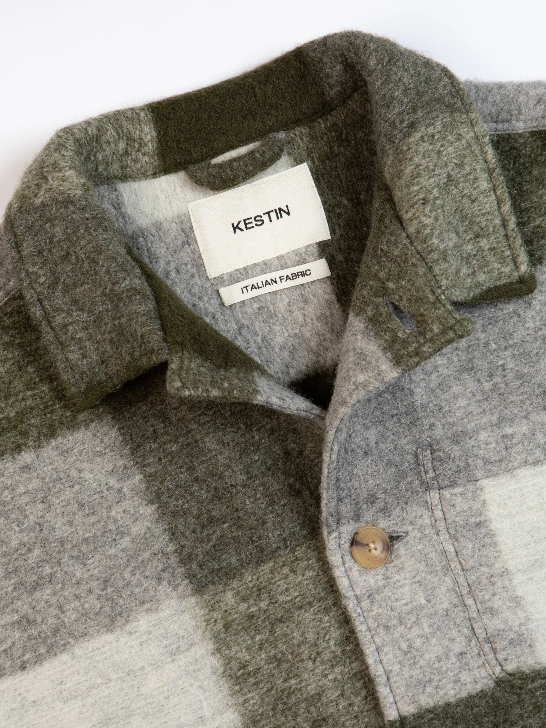 Ormiston Jacket In Forest Check Wool Blend