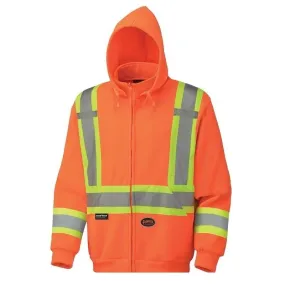 Pioneer 6924 Orange Hi-Viz Polyester Fleece Hoodie