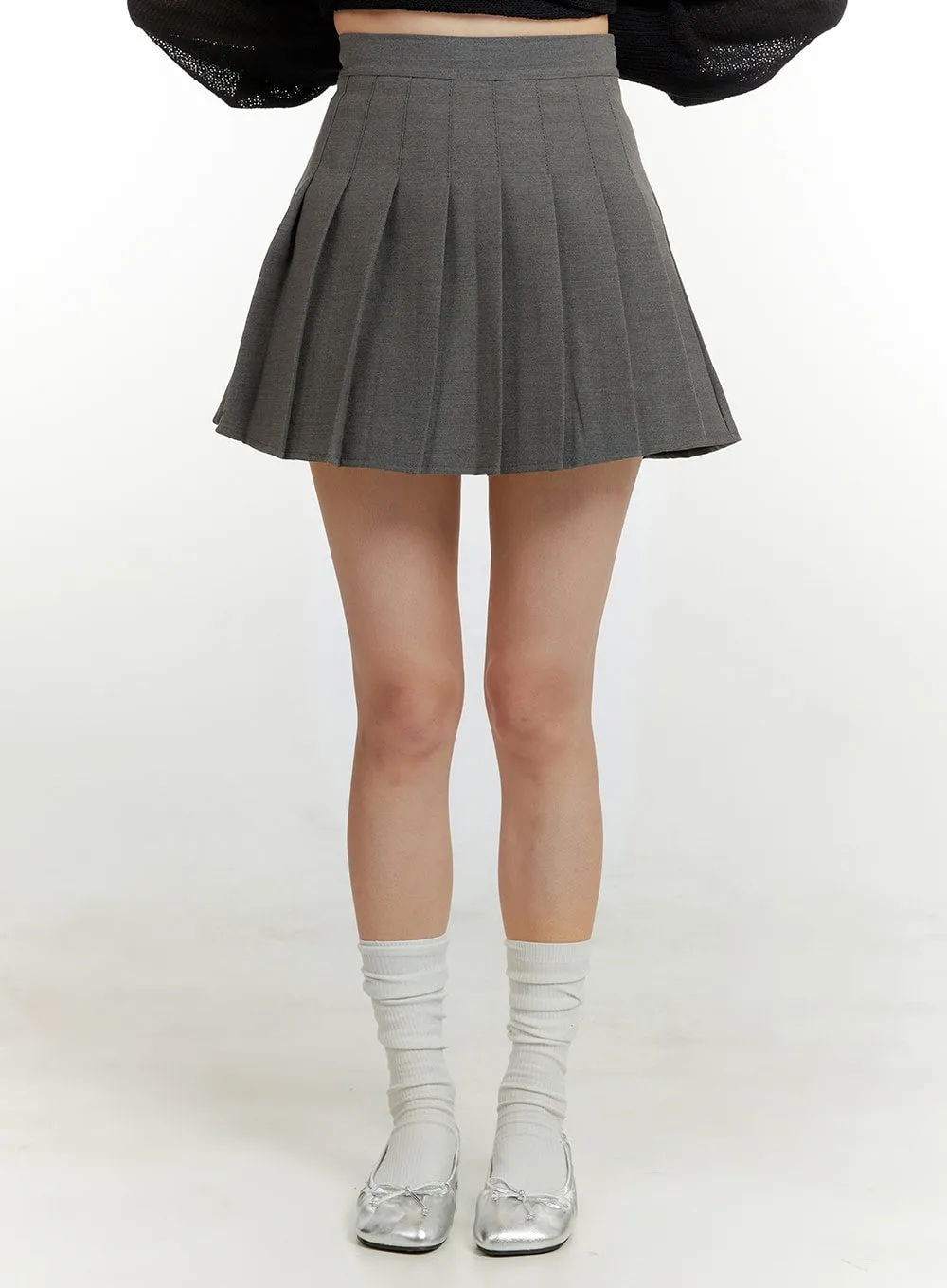 Pleated Chic Mini Skirt OU419