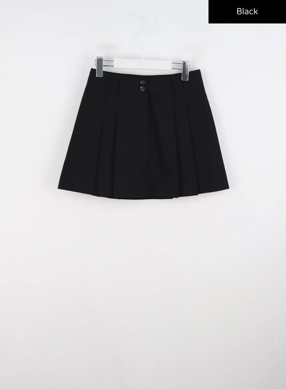 Pleated Cotton Mini Skirt CG325