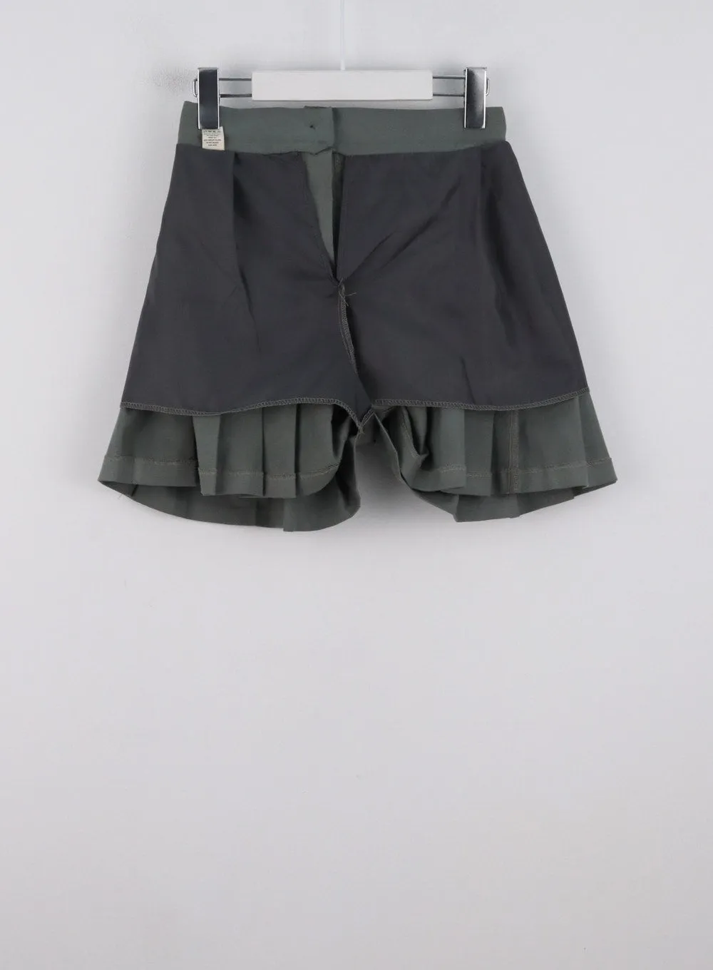 Pleated Cotton Mini Skirt IG303