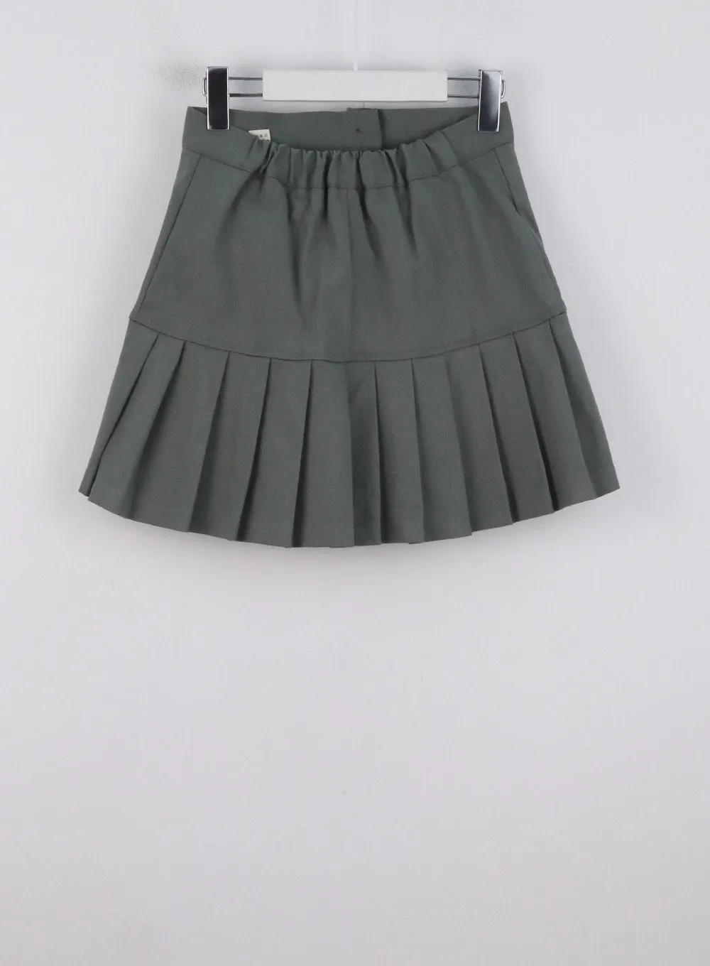 Pleated Cotton Mini Skirt IG303