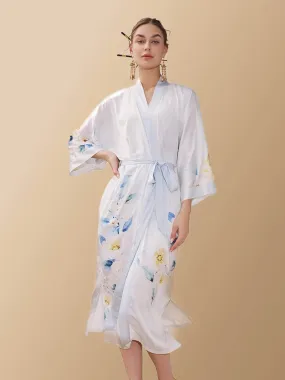 Pure Peony Kimono Robe