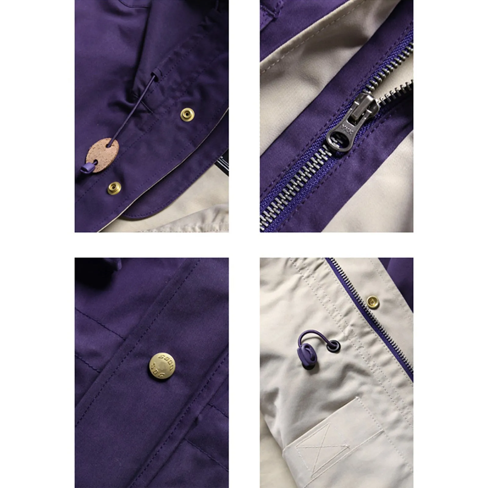 Purple Thick Cotton Jacket