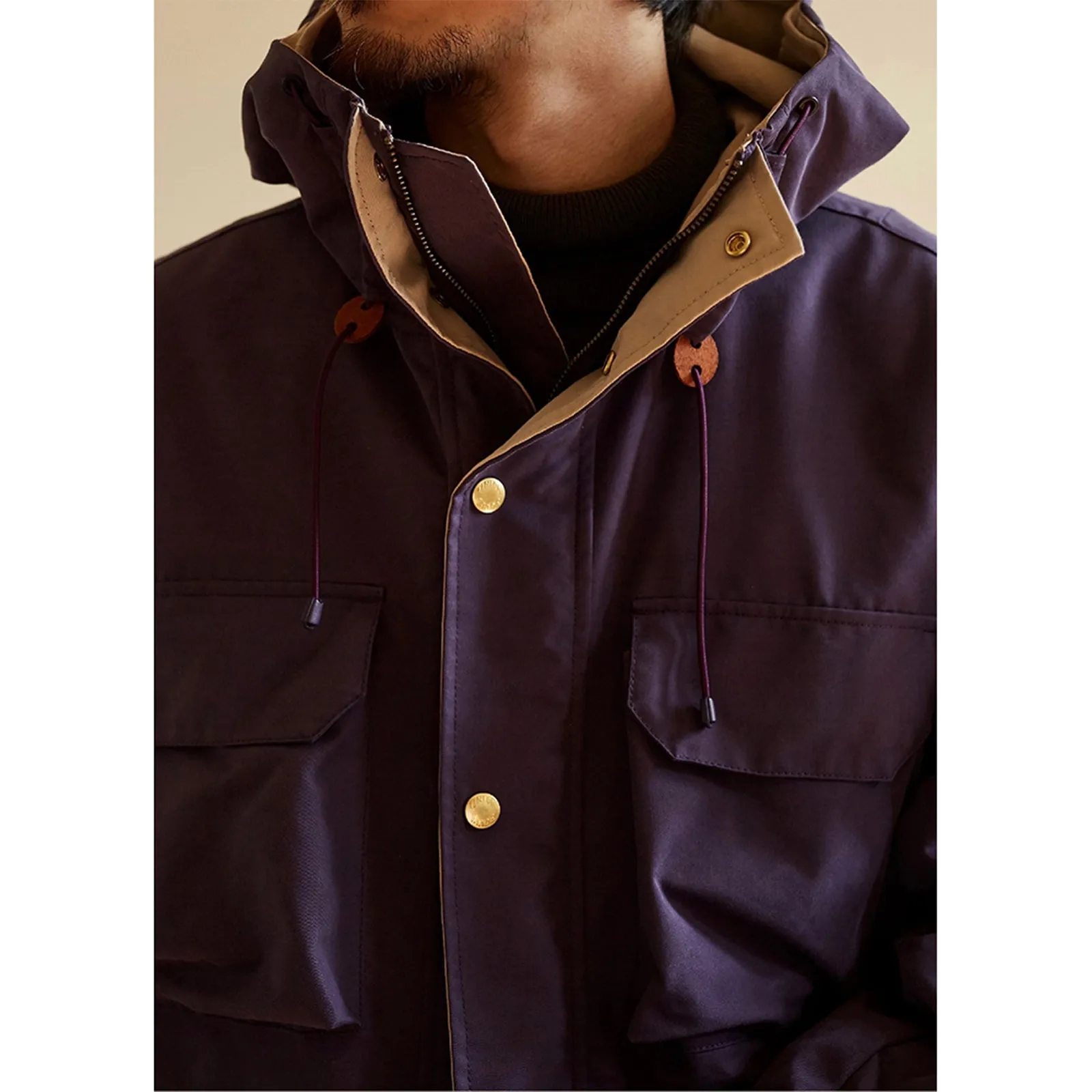 Purple Thick Cotton Jacket