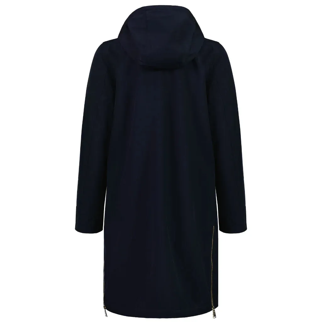 Rach Long-Lined Coat - Navy