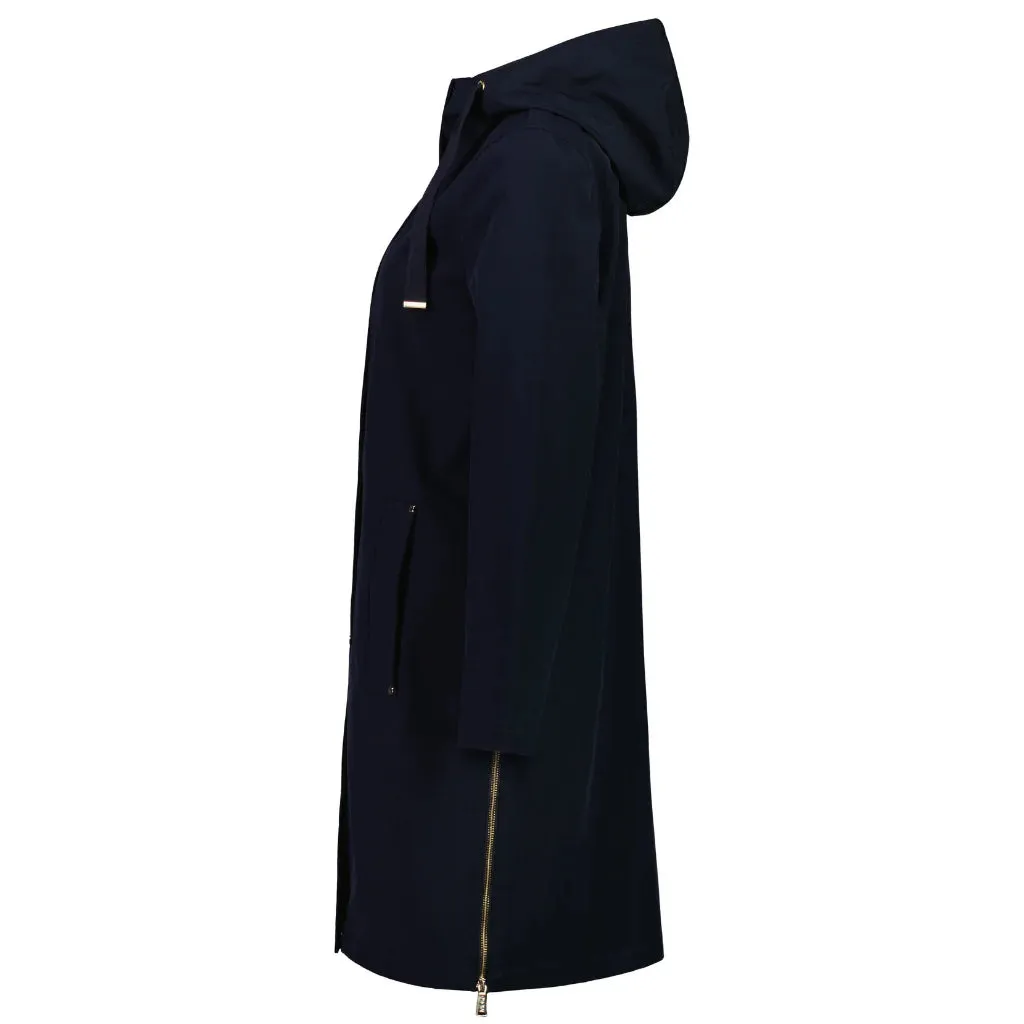 Rach Long-Lined Coat - Navy