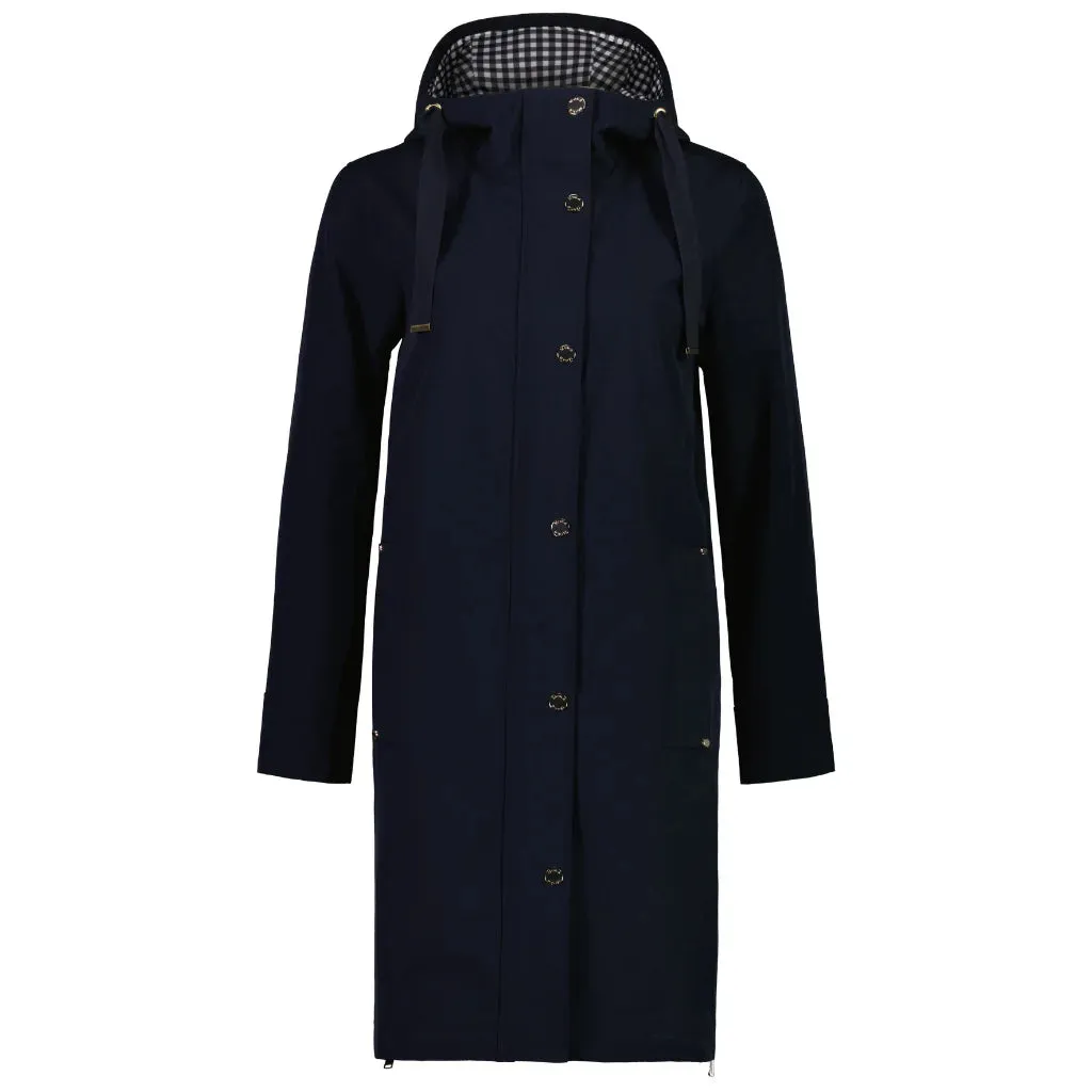 Rach Long-Lined Coat - Navy