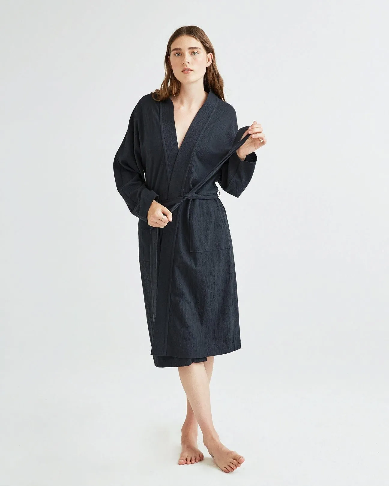 Richer Poorer Cloud Weave Robe Coat