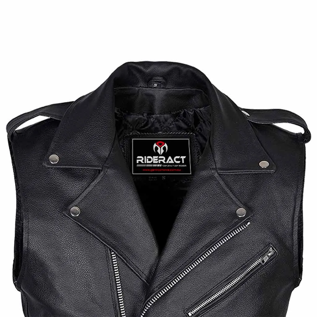 RIDERACT® Brando Sleeveless Jacket Style Vest