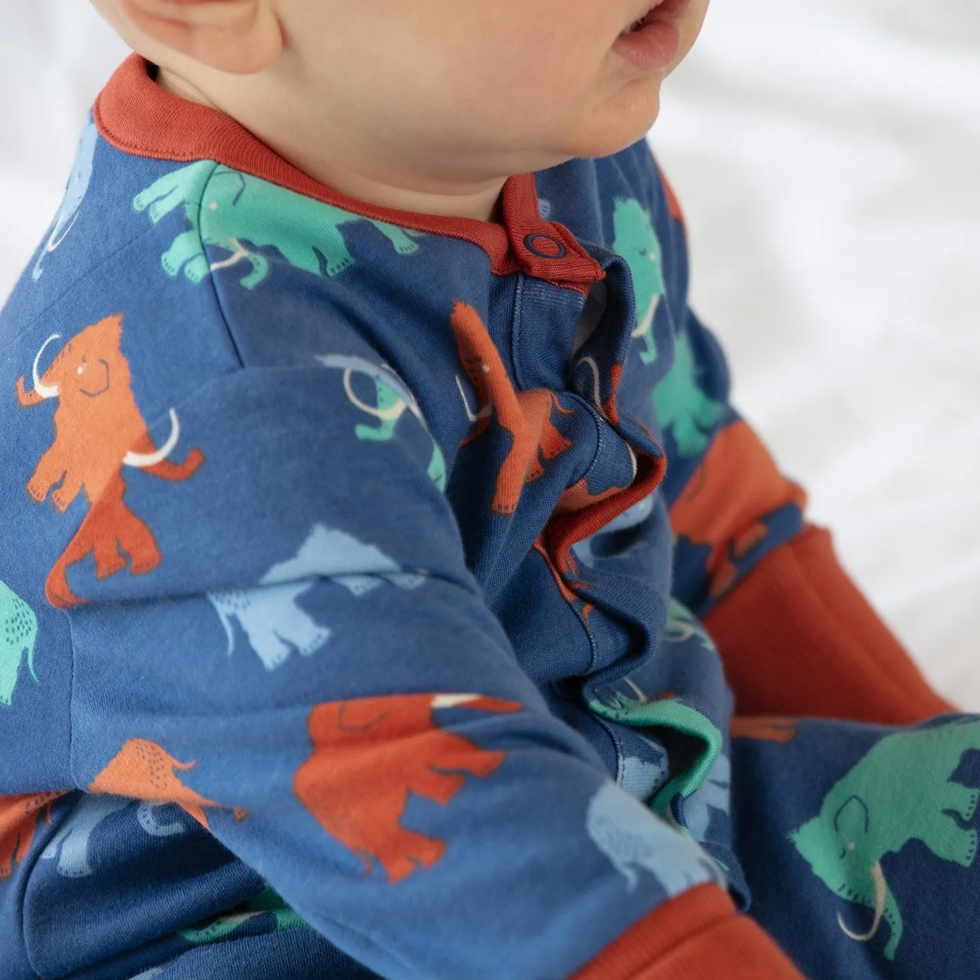 Romper- mammoth: Size 0-3M