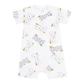 Romper Short Sleeve Buddy-Me Everywhere Milk