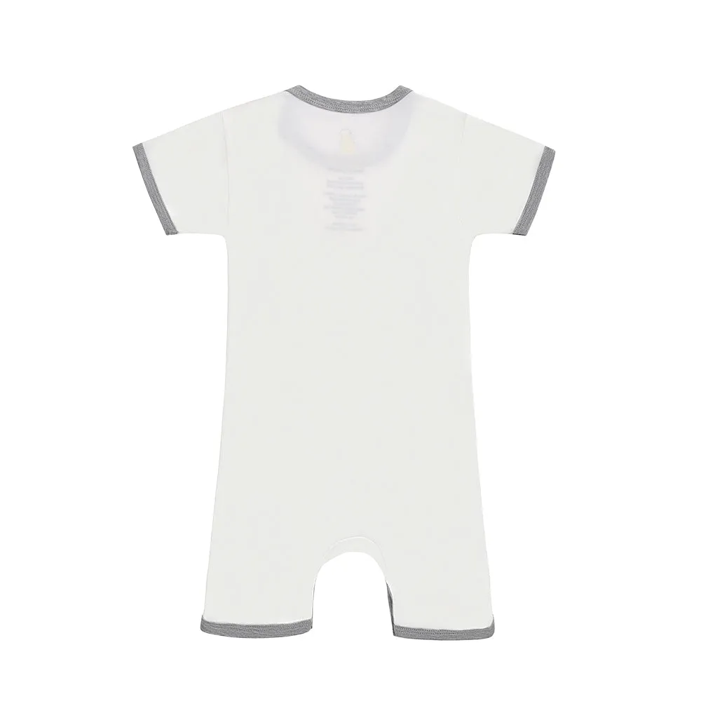 Romper Short Sleeve D07 White