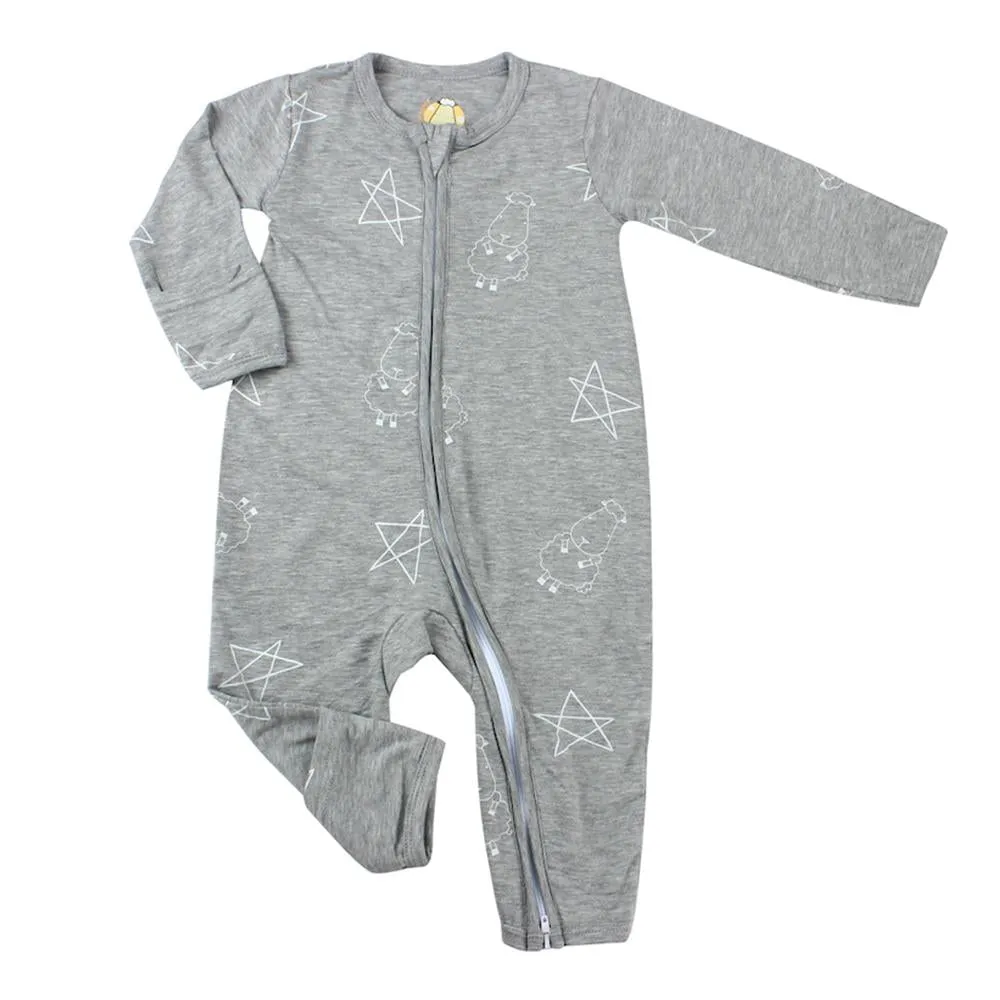 Romper Zip Grey Big Star & Sheep