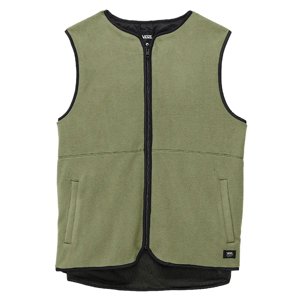 Rosewood reversible vest - Olivine