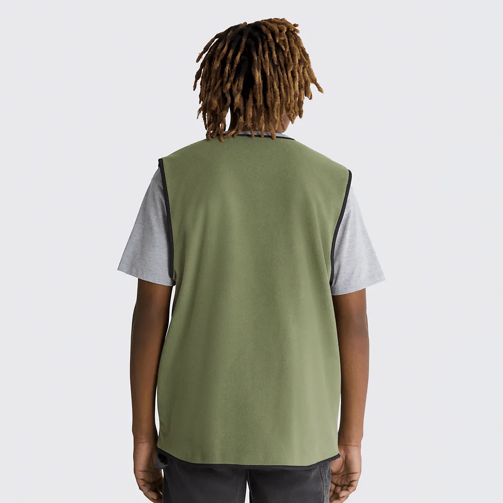 Rosewood reversible vest - Olivine