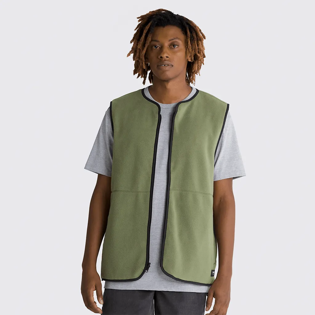 Rosewood reversible vest - Olivine