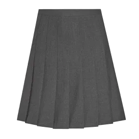 Senior Stitched Down Knife Pleat Skirt - Grey