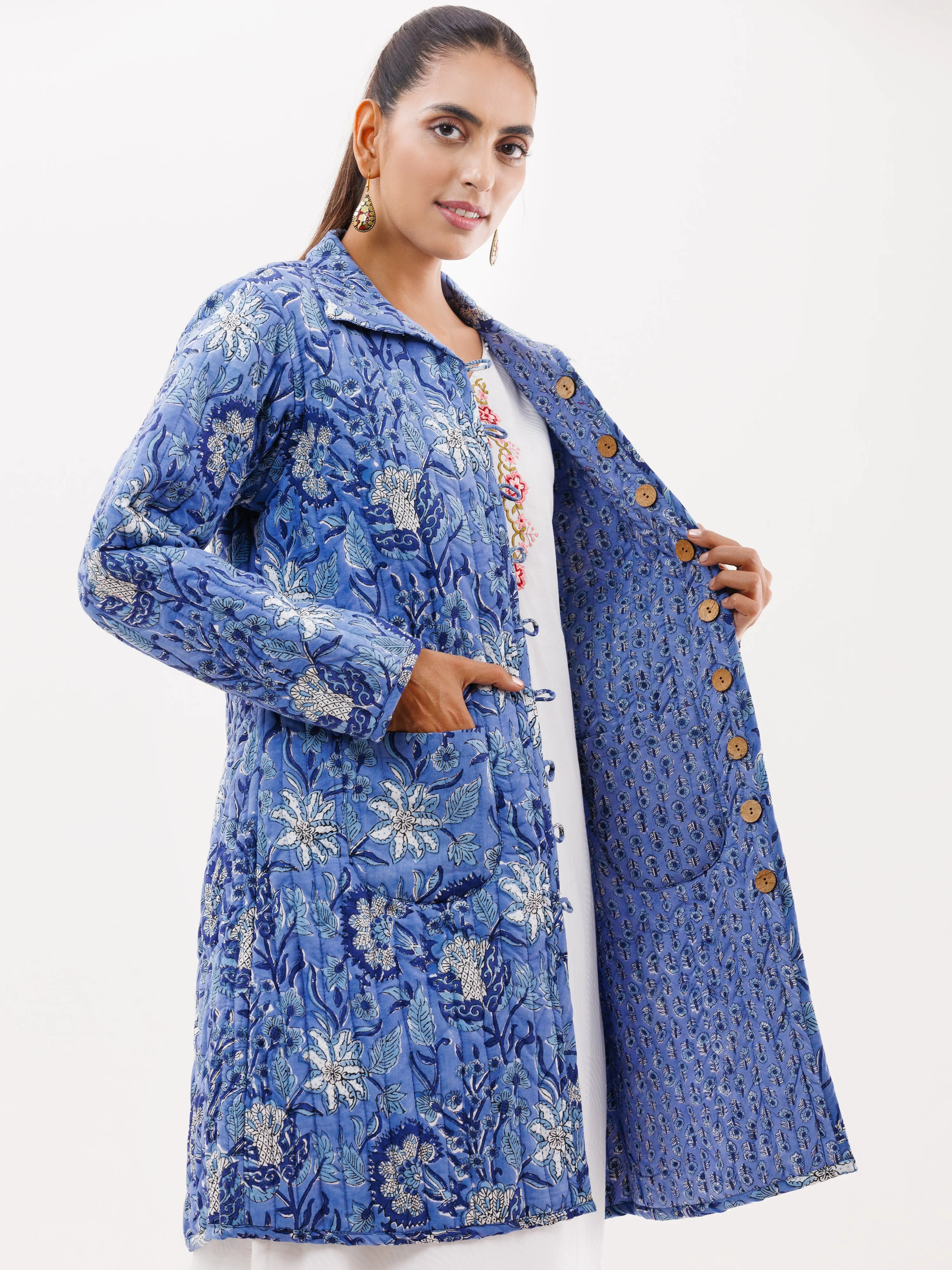 Shishir Vrinda Quilted Reversible Jacket