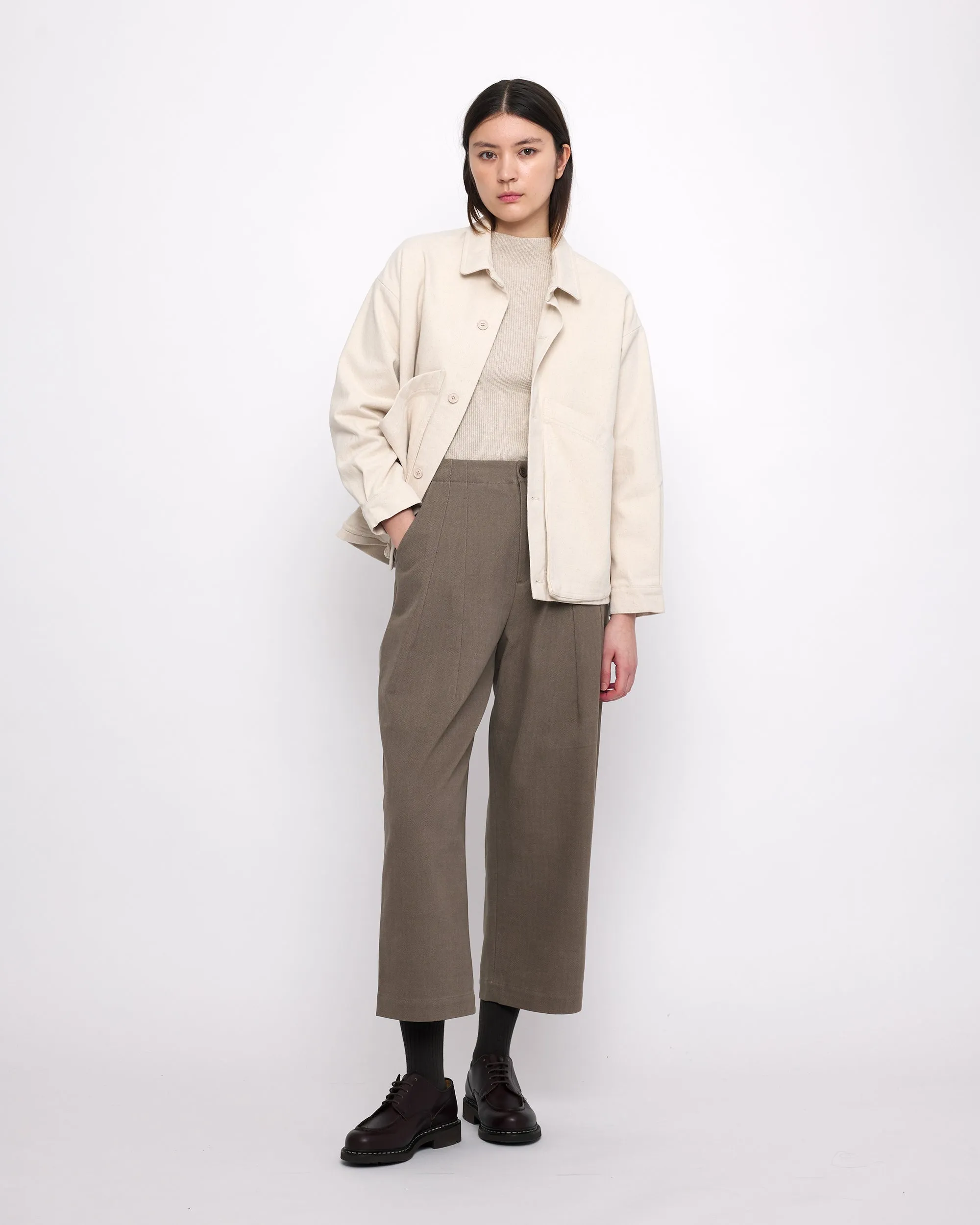 Signature Panel Pockets Shirt Jacket - Heavy Canvas Edition - Off-White