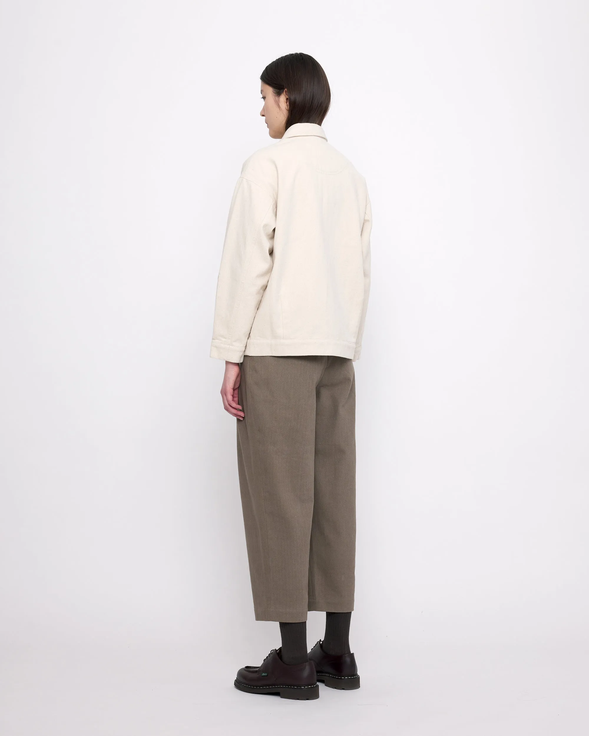 Signature Panel Pockets Shirt Jacket - Heavy Canvas Edition - Off-White