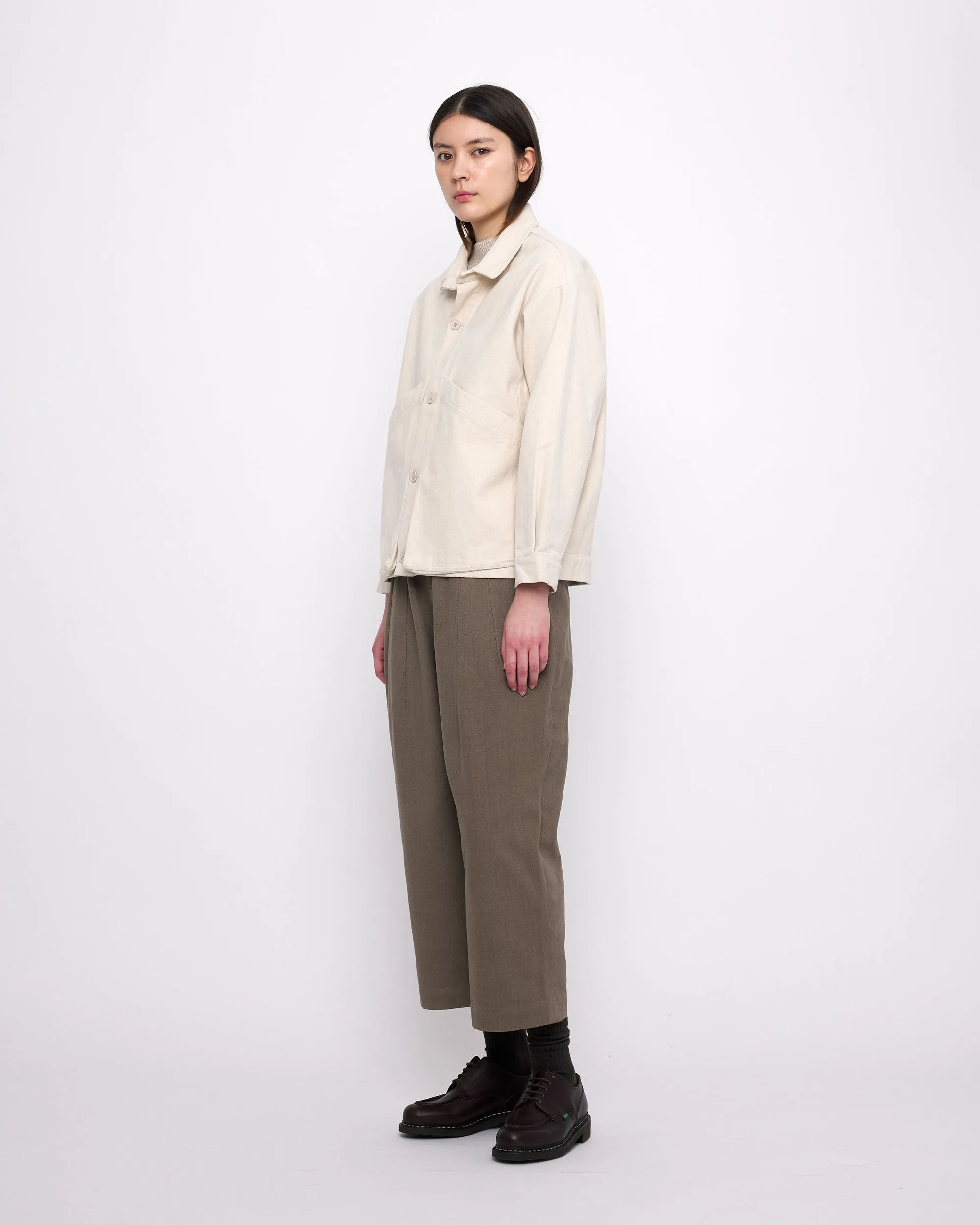 Signature Panel Pockets Shirt Jacket - Heavy Canvas Edition - Off-White