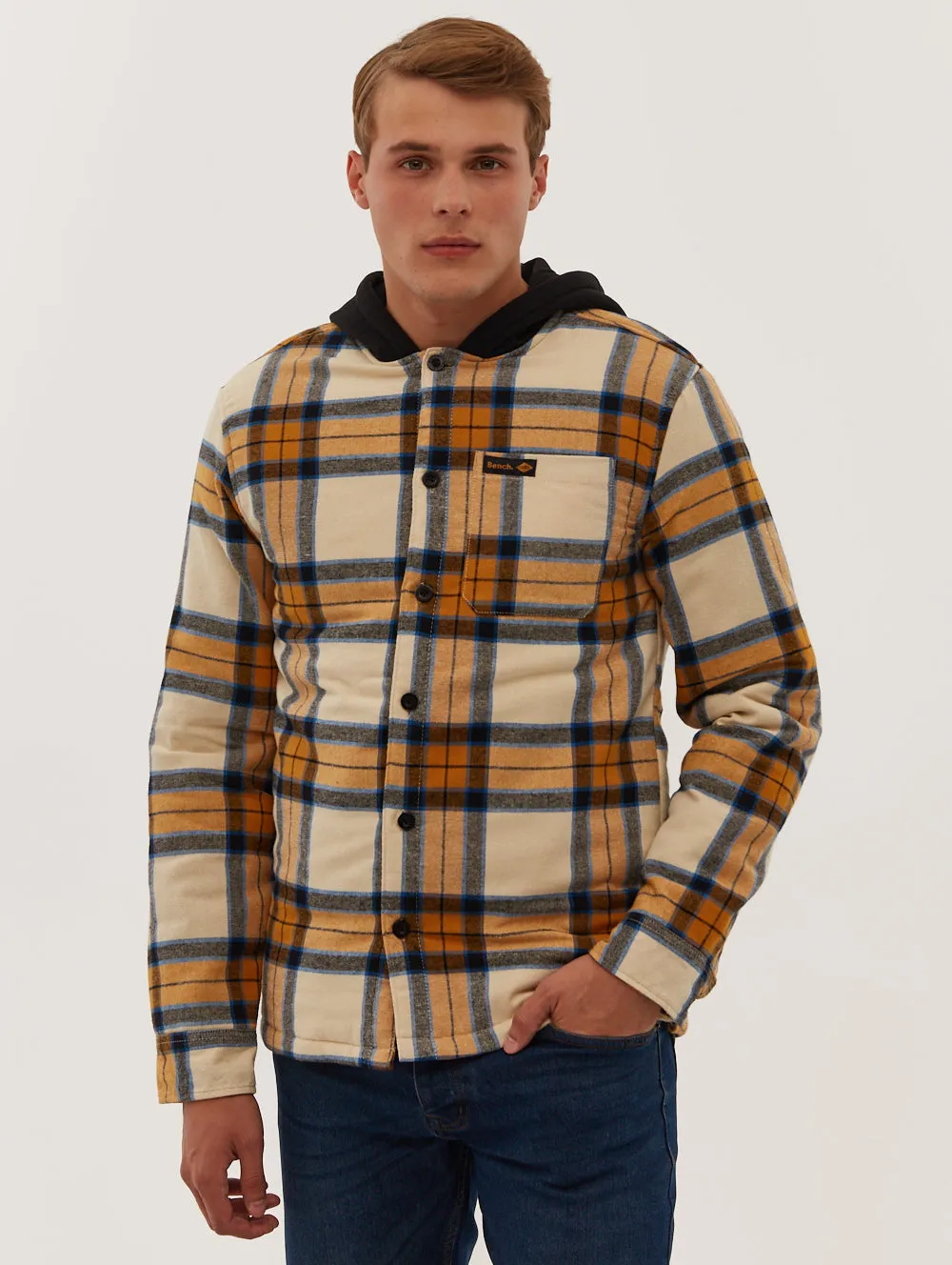 Sinatra Hooded Flannel Check Shirt