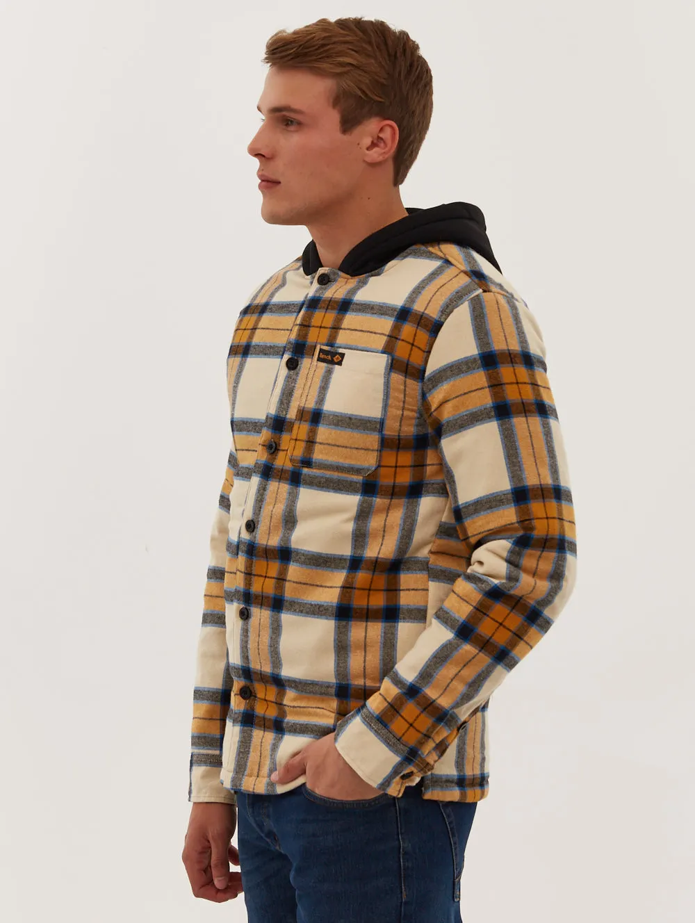 Sinatra Hooded Flannel Check Shirt