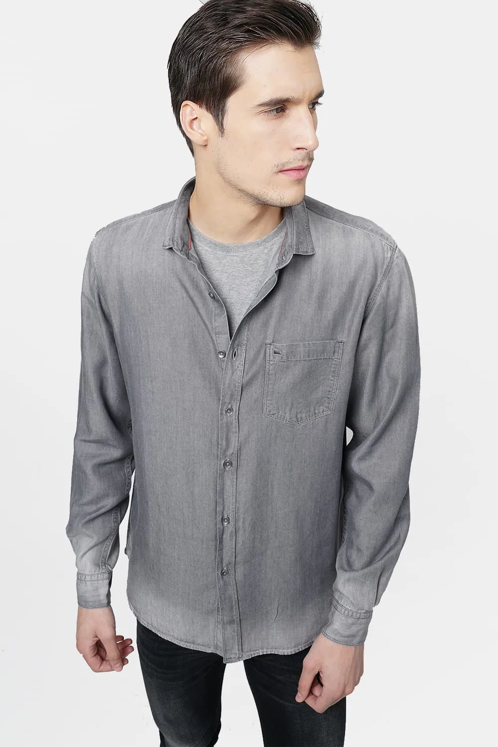 Slim Fit Tencel Shirt