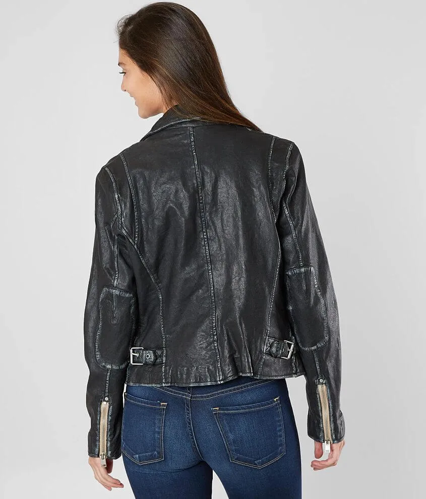 Sofia Leather Jacket - Black