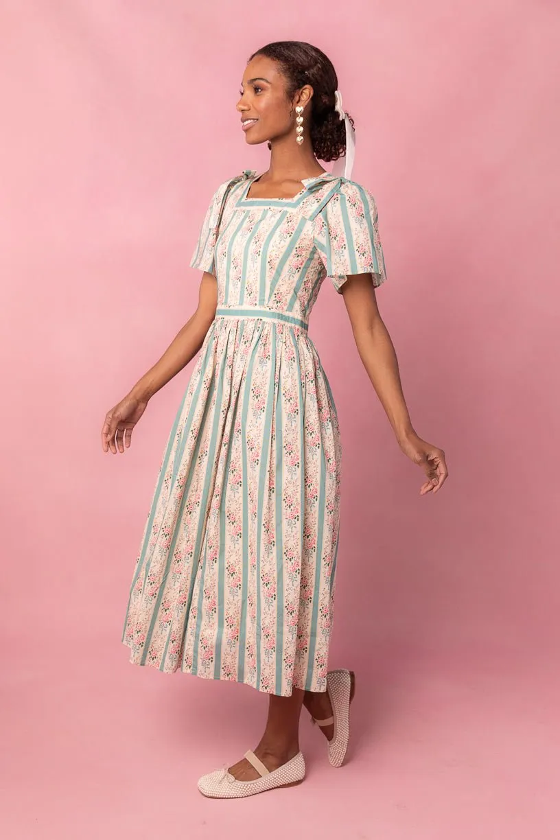 Sonnet Midi Dress in Vintage Rose - FINAL SALE