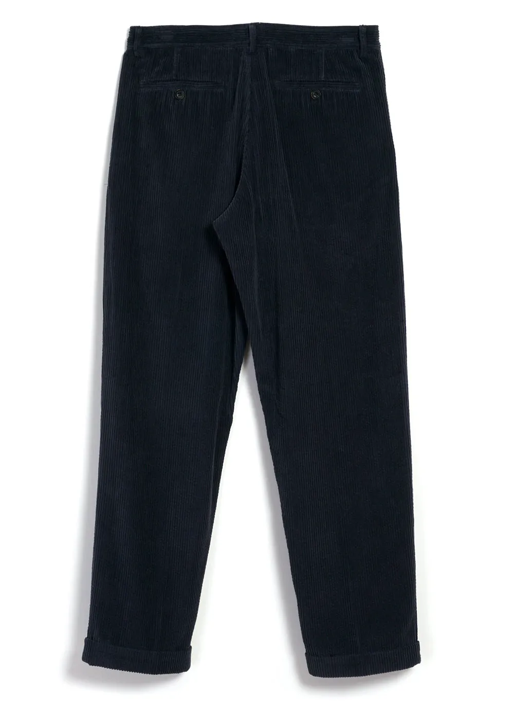 SUNE 28-35-3 | Pleated Wide Cut Trousers | Dusty Navy