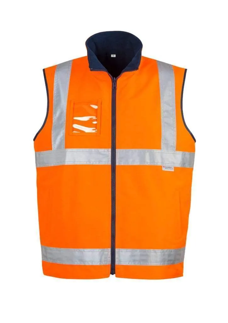 SYZMIK Men’s Hi Vis Waterproof Lightweight Reversible Vest ZV358