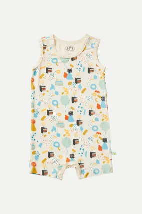 Tank Top Shorts Romper - Birthday