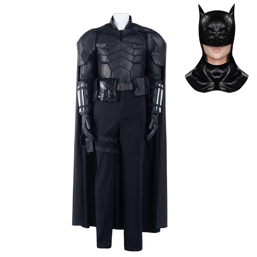 The Batman 2022-Bruce Wayne Pants Cloak Outfits Halloween Carnival Suit Cosplay Costume