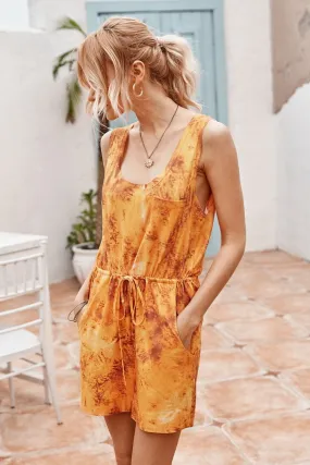 Tie Dye Vest Romper