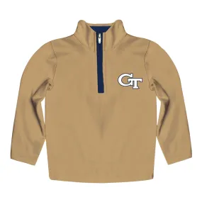 Toddler Georgia Tech Yellow Jackets Impressions 1/4 Zip Gold Jacket