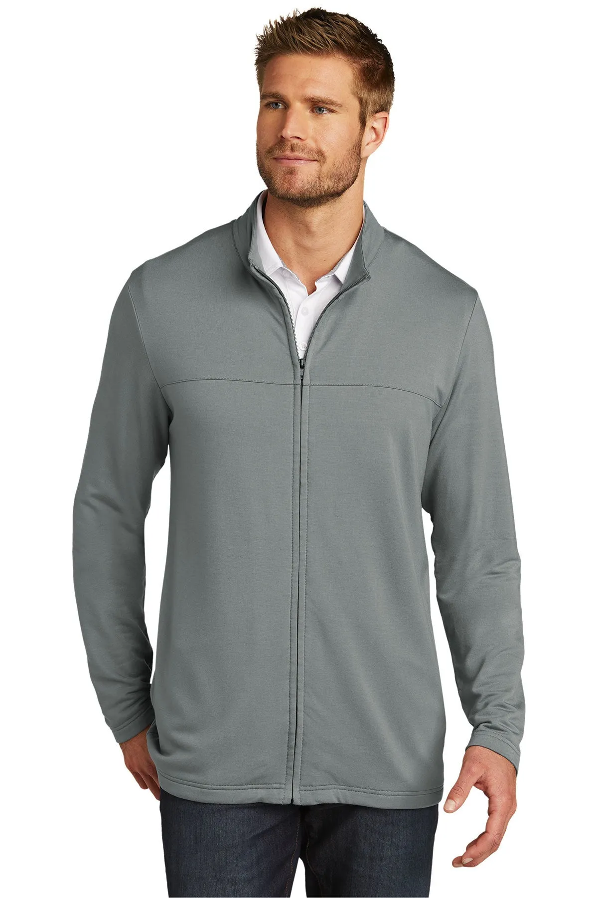 TravisMathew Newport Full-Zip Fleece Quiet Shade Grey