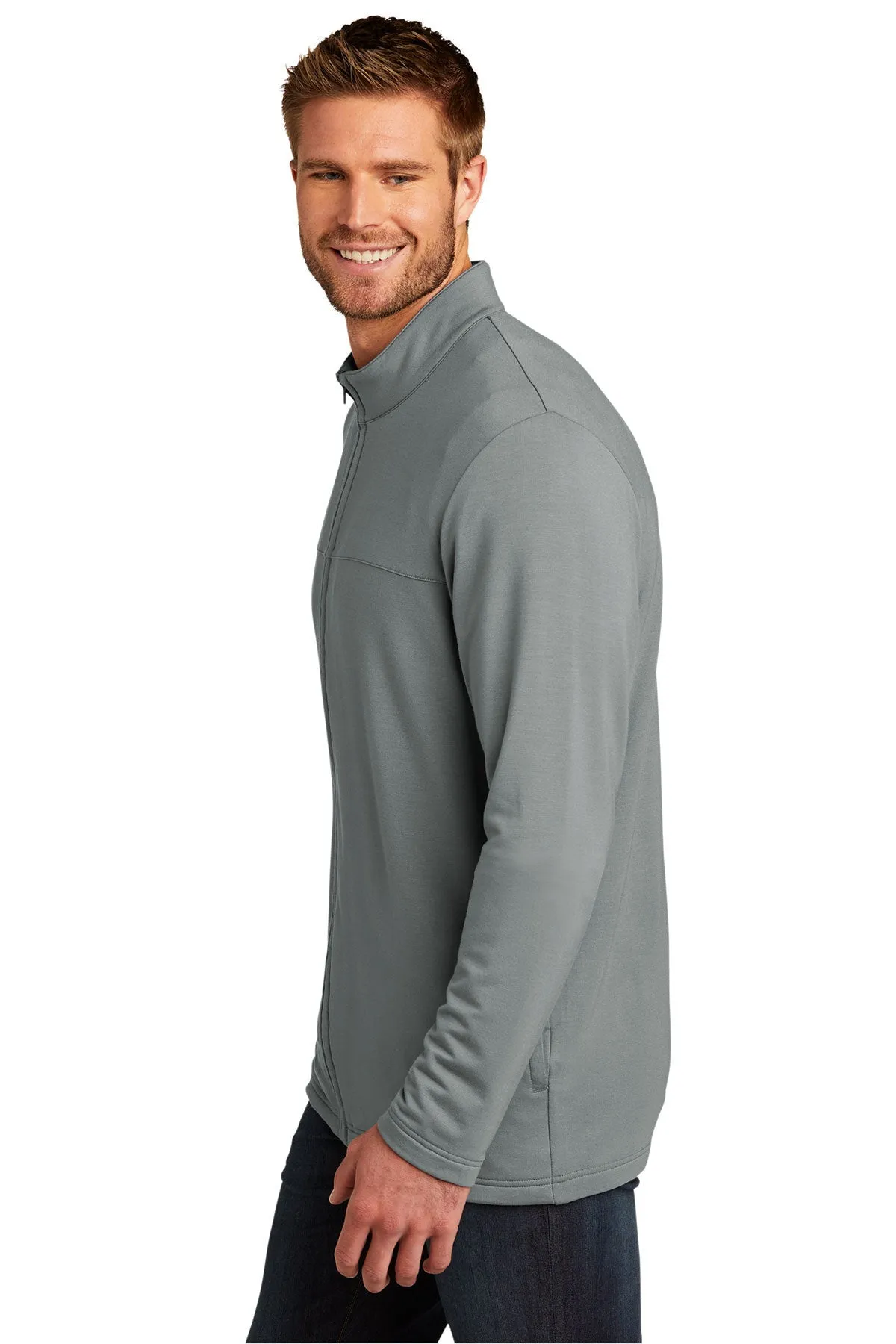 TravisMathew Newport Full-Zip Fleece Quiet Shade Grey