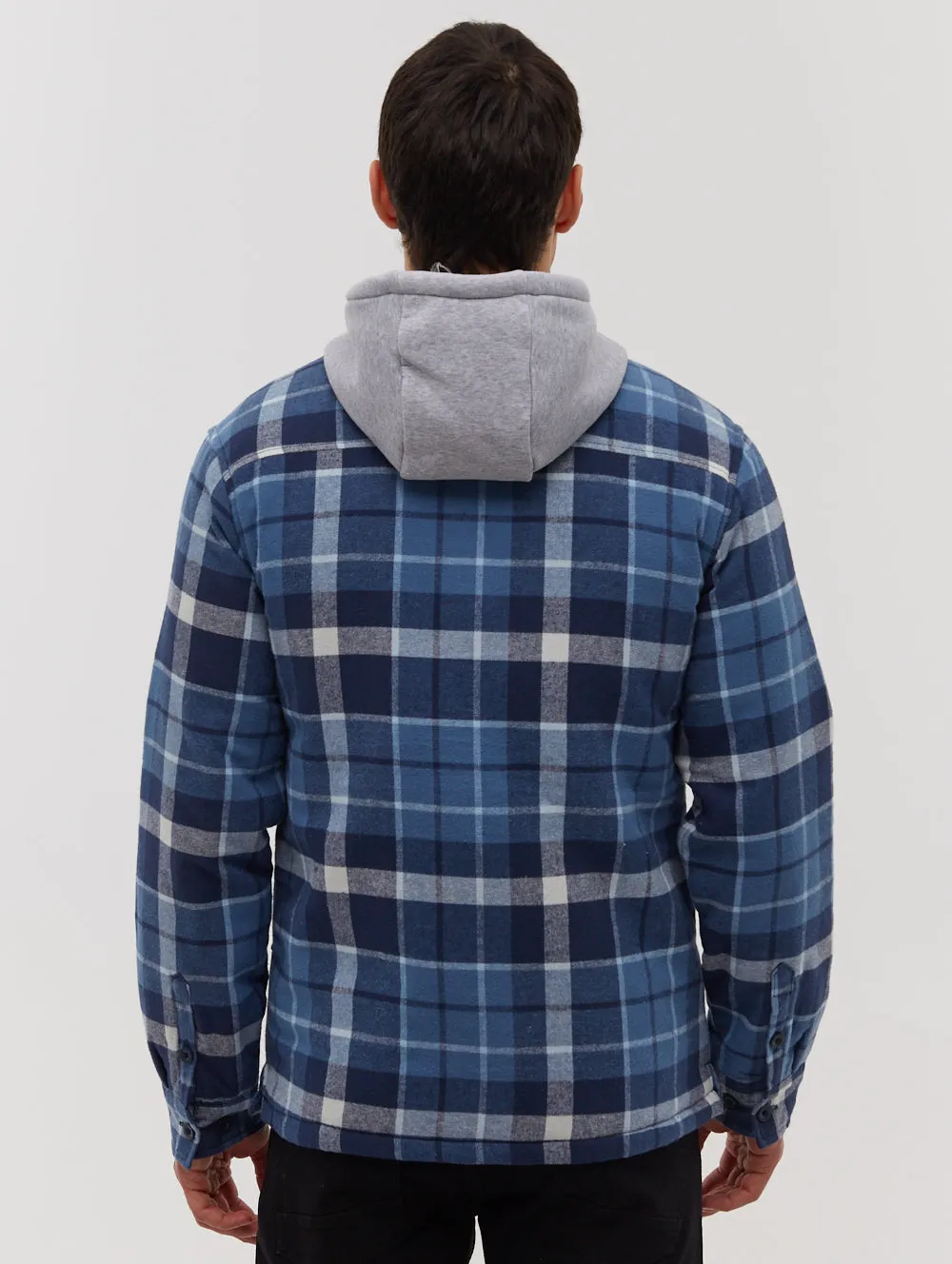 Trisso Hooded Flannel Check Shirt