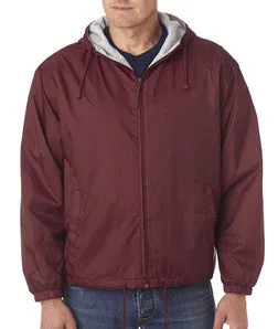 UltraClub Fleece-Lined Hooded Jacket