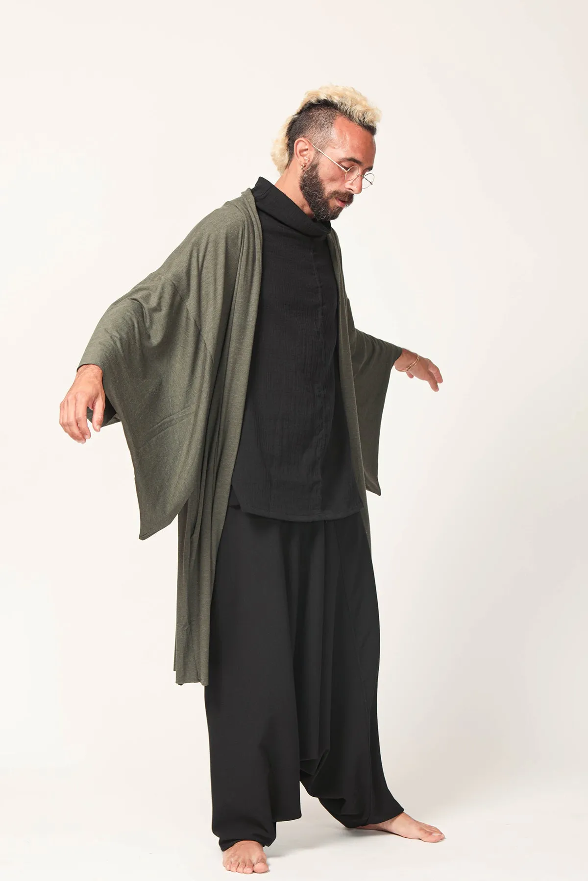 Unisex Green Haori Jacket