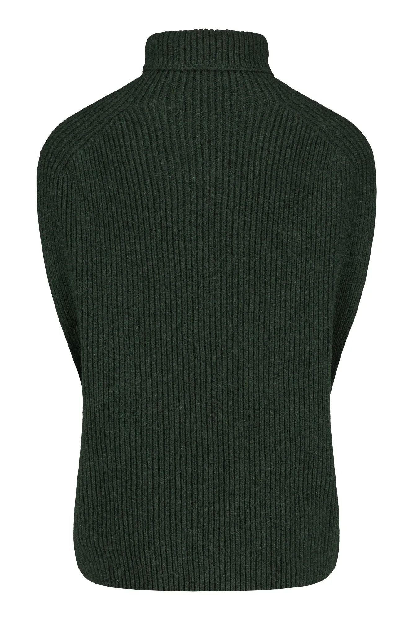 Utö Collared Vest Pine Green