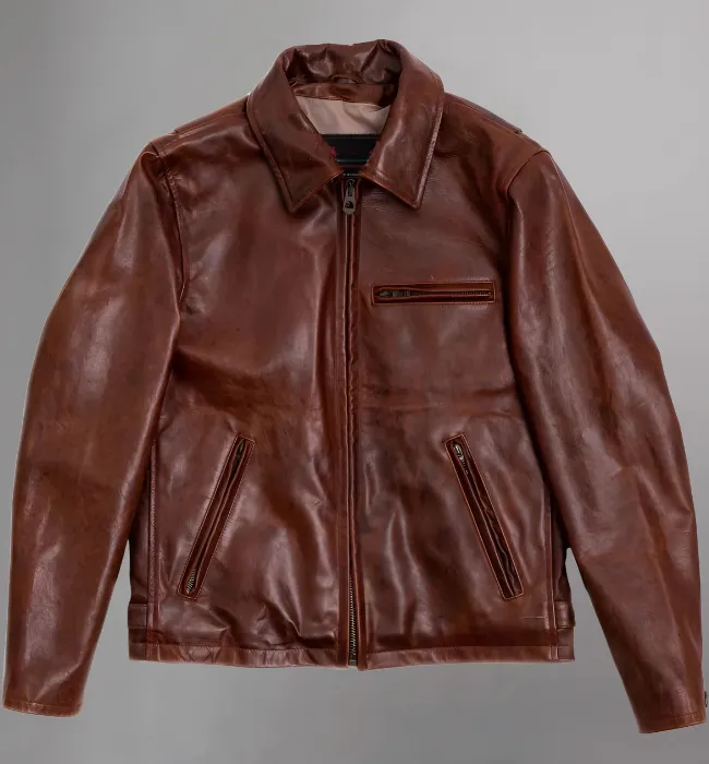 “Varenne” Black Horsehide Leather Jacket