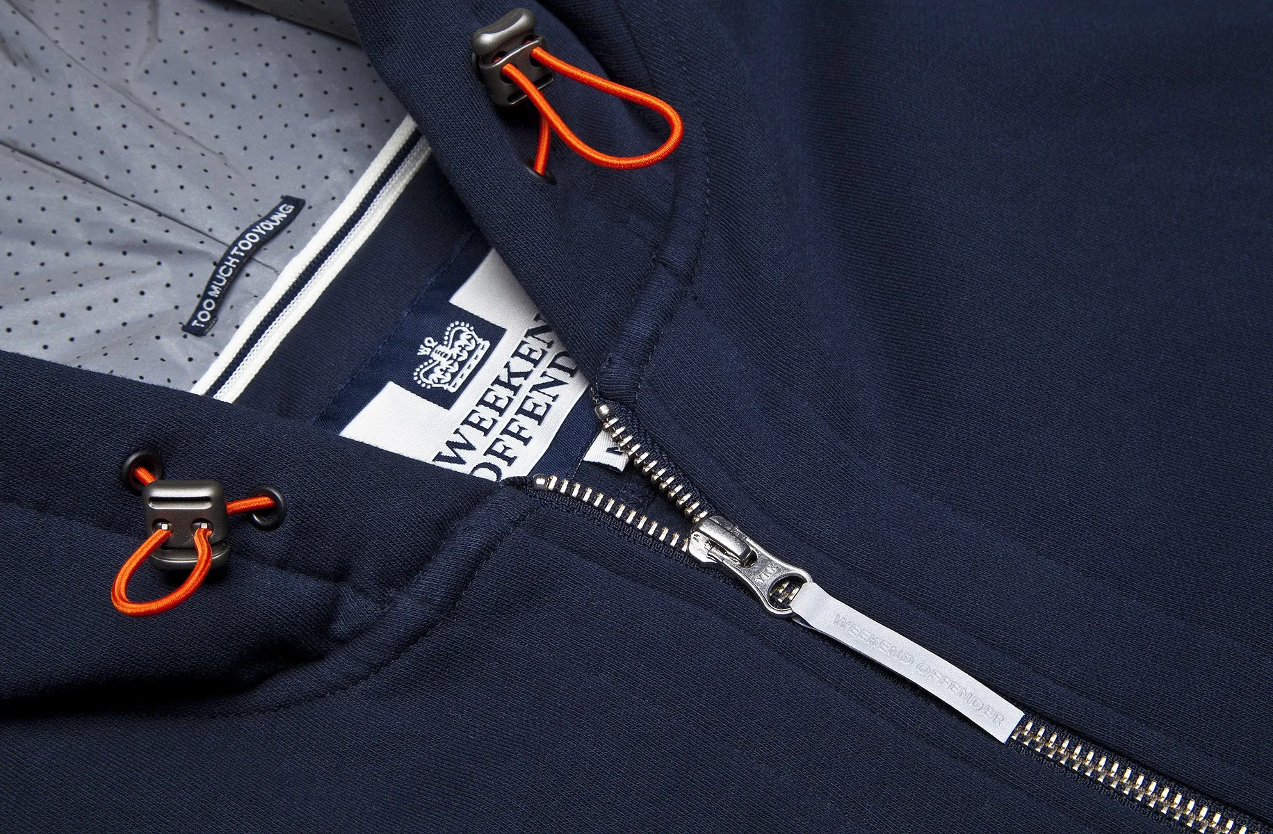 Weekend Offender Fama Reflective Hoody - Navy