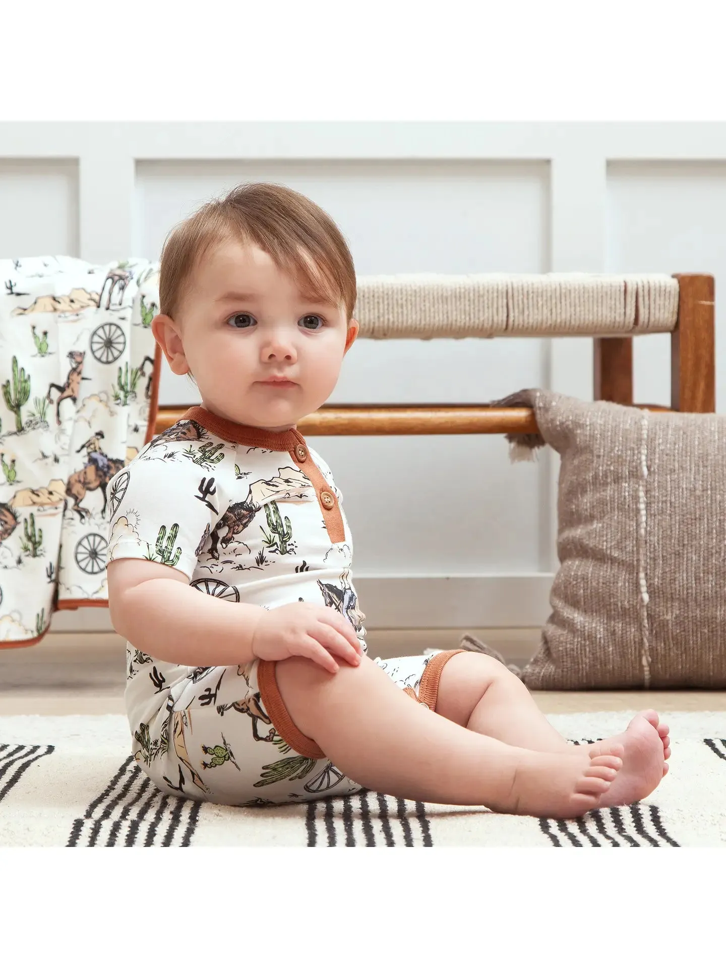 Western Baby Boy's Romper