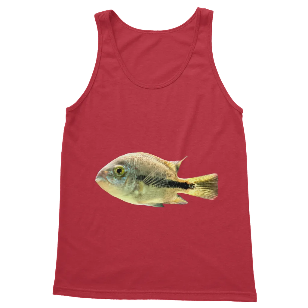 White and Black Fish Classic Adult Vest Top